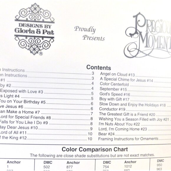 1994 1st Ed. Precious Moments IN MINIATURE 28 Patterns Plastic Canvas Stitch - Picture 2 of 2